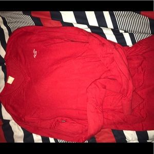 Red hollister sweater used